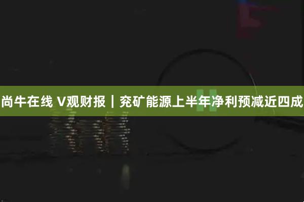 尚牛在线 V观财报｜兖矿能源上半年净利预减近四成