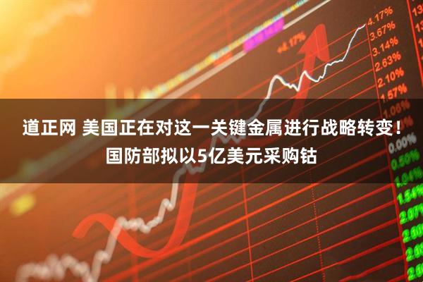 道正网 美国正在对这一关键金属进行战略转变！国防部拟以5亿美元采购钴